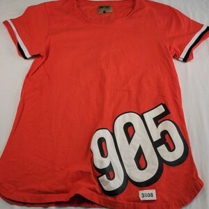 ROWDY WEAR Men's Orange 905 Graphic T Shirt Size M Cotton Streetwear